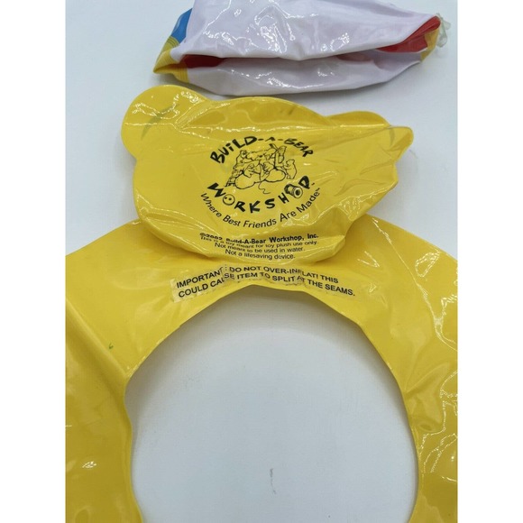 Build A Bear BAB Workshop Swim Ring Raft Float and Beach Ball Inflatable Set - Picture 3 of 4